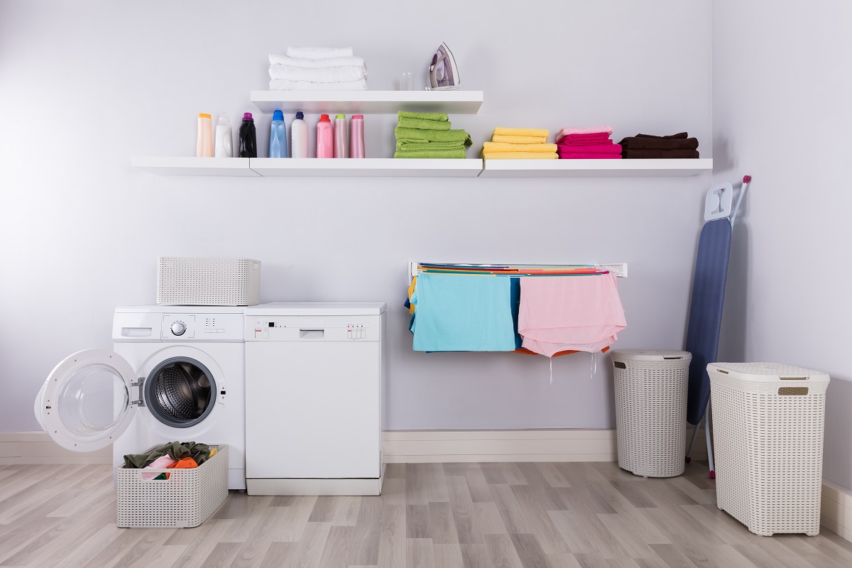 Clutter Monkey organised and cleaned laundy