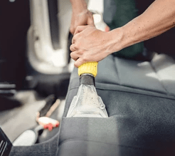 Car upholstery cleaning